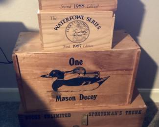 Ducks Unlimited Wooden Storage Boxes 