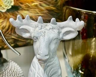Anthropologie Ceramic Deer Bottle Stopper