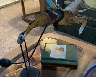 Vintage Cowboy on Horse Pendulum 