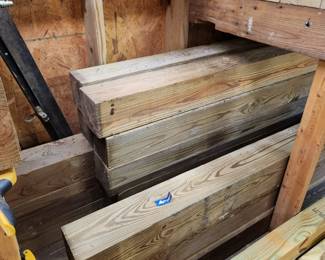 #14 - #23    6x6 treated post 8 feet long	 $20.00 each (total of 10 posts) 
