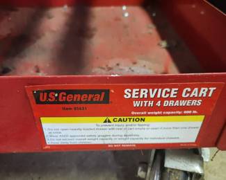 #3	US General 4 drawer rolling tool chest 30x20x40	 $100.00 
