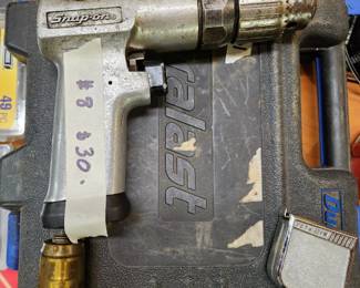 #8	Snap-On #PDR3 Reversible 3/8" Air Drill	 $30.00 
