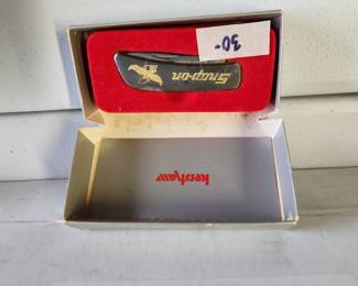 #50	Snap-On Kershaw Silver Knife in a box	 $30.00 
