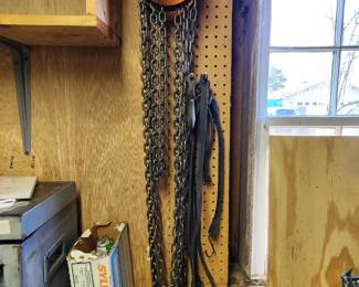 #74	Haul master 1 Ton Chain Hoist 	 $30.00 
