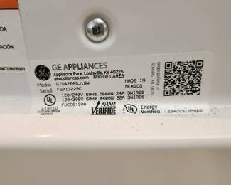 #117	GE Washer 3.6 CU FT washer with agitator And GE Electric Dryer 7.0 CU FT tested	 $200.00 
