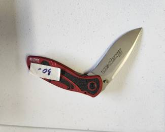 #51	Snap-On Kershaw Red Knife 3.5" blade	 $30.00 
