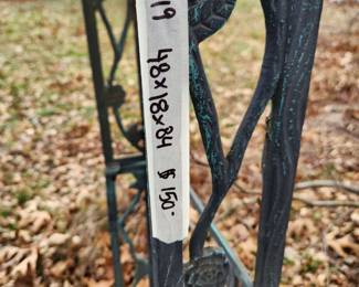 #119	Metal Arbor 48x18x84	 $150.00 
