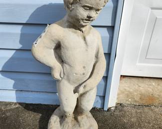 #122	Concrete boy 24" tall	 $25.00 
