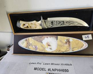 #56	Decorative Eagle Knife with carvings 6.5" blade	 $24.00 
