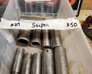 #27	Snap-On Deep socket set 11 pieces	 $50.00 
