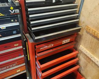 #1	Blue-Point/Craftsman 14 drawer rolling tool chest with keys 27x20x58	 $150.00 
