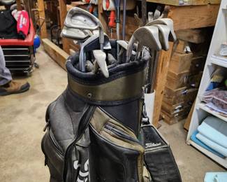 #10	Ping Golf Club set with bag and balls and extras	 $45.00 
