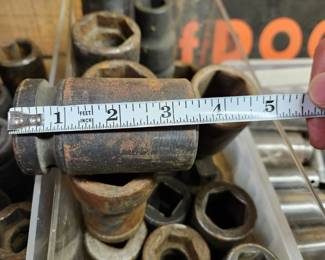 #12 and #13	Set of 22, 1 inch large impact sockets 	 $60.00 
