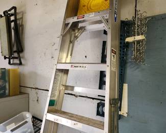 #57	Werner Aluminum 8 foot ladder 	 $55.00 
