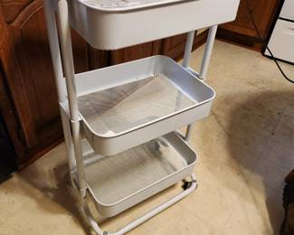 #72	Metal Rolling Organizer 3 Shelf - 17x11x30	 $20.00 
