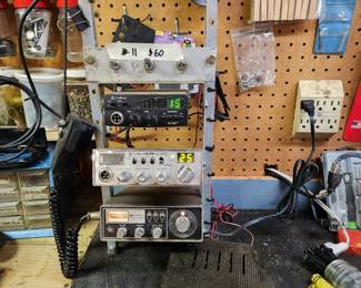 #11	Set of 3 CB radios and power supply (un-tested powers on)	 $60.00 
