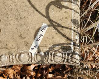 #121	Concrete crescent bench 42x18	 $40.00 
