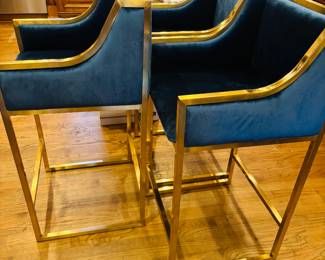 Set of three contemporary barstools