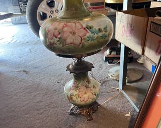 Double Globe Gone with the Wind Table Lamp