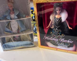 Serenade in Satin Barbie & 2006 Bob Mackie Holiday Barbie