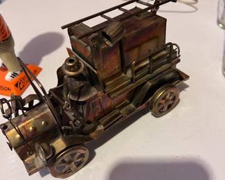 Berkeley Design Brass Fire Truck Toy