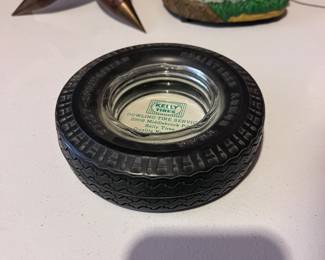 Kelly Tires Tire Advertising Ashtray