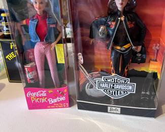Coca Cola Picnic Barbie & Harley Davidson Motorcycles Barbie