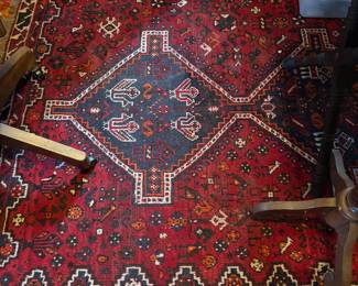 Vegetable dye tribal rug. 