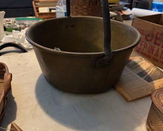 Large copper bucket
