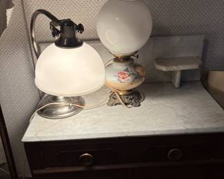Pottery barn lamp and GWTW lamp