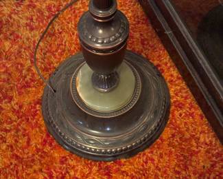 Great floor lamp. Unfortunately the Steuben shade was broke and had to be discarded!  