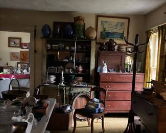 Every room stuffed full of antiques!