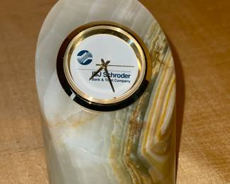 Hardstone Desk Clock