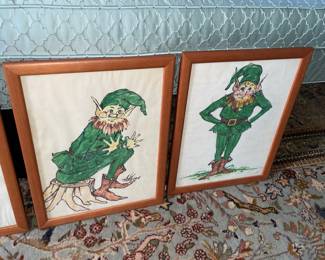 Framed Pixie/Gnome/ Elf Artwork