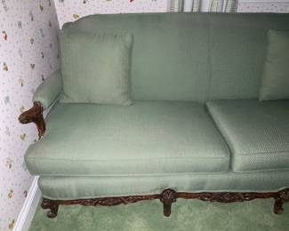 Green Upholstered Couch