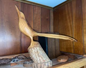 Carved Bird Figurine