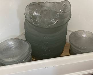 Lettuce Design Clear Dinnerware
