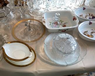 Crystal, China, Glassware, Etc.