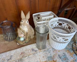 Wicker Bathroom Set