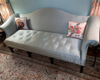 Blue Upholstered Couch