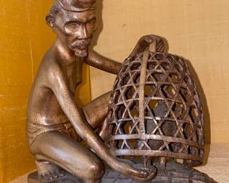 Vintage Birdcage Figurine