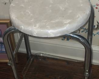 Vintage Bathroom Vanity Stool
