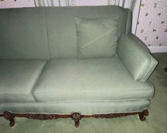 Green Upholstered Couch