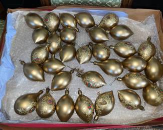 Gold Painted Ornaments