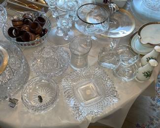 Crystal, China, Glassware, Etc.
