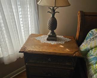 Matching and tables 27 in by 18 in x 28 in , these match the tall  TV hutch, and the tall boy dresser.  $175 pair or I will also give a bulk price for the whole bedroom set. 