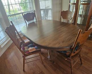 Measure 67.5 in long by 4 ft wide. Tiger oak 
$350.00