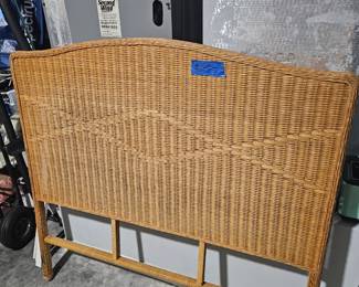 Full size wicker head board 
$50