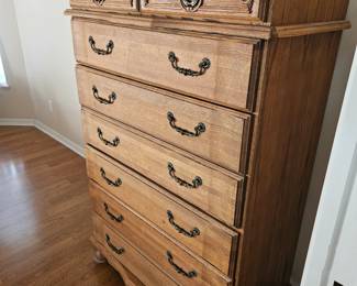 Amish built cowboy dresser 42 in by 22 in by 62 in tall 
$300 by itself or if you want it with the whole set, $700 ( tall dresser, TV hutch, 2 matching and tables) crazy price I know but time is of the essence. The house closes next Friday

