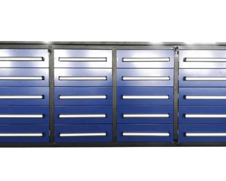 Unused 2024 Steelman 7FT-20D Blue Work Bench with 20 Drawers
